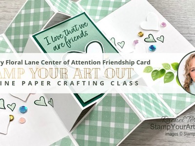 Country Floral Lane Center of Attention Friendship Card