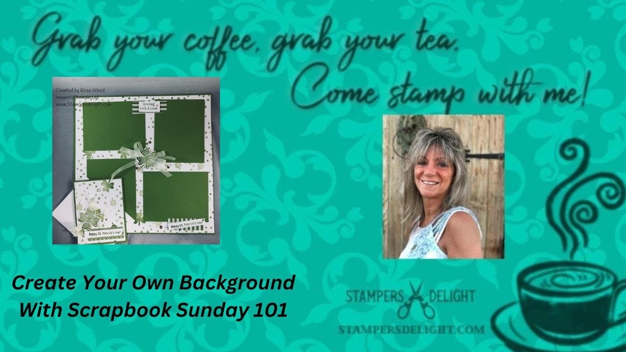 Create your Own Background  Scrapbook Sunday 101