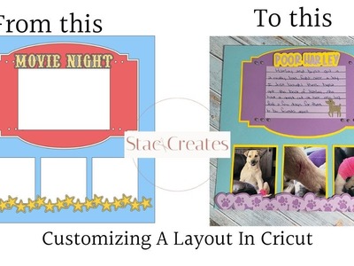 Cricut | Creating & Customizing A Scrapbook Layout