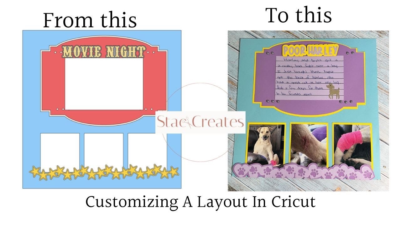 Cricut | Creating & Customizing A Scrapbook Layout