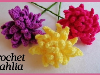 Crochet Dahlia flowers