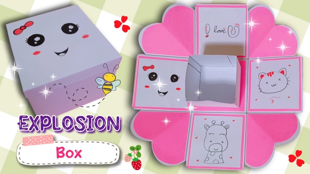 DIY Easy Explosion Box | Valentine's Day Explosion Box | Birthday Explosion Box | Kotak Kado