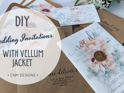 DIY Wedding Invitations - Vellum Jacket Overlay