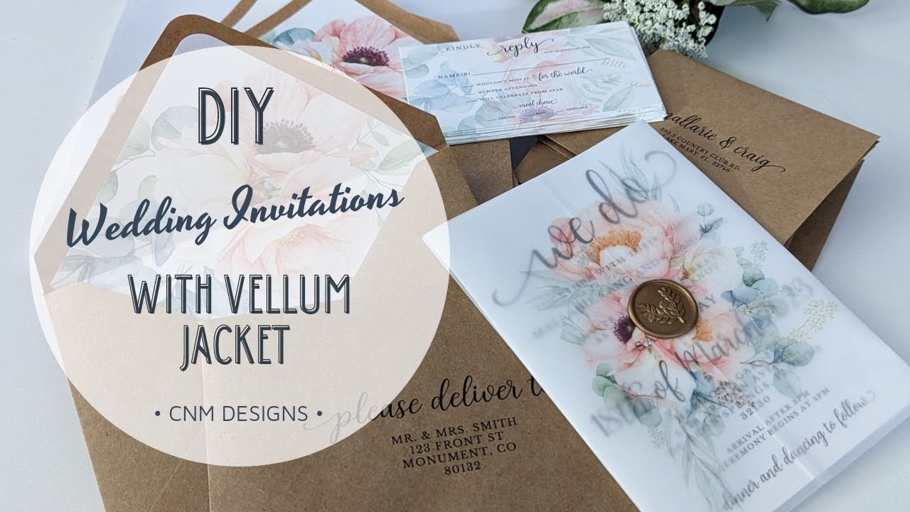 DIY Wedding Invitations - Vellum Jacket Overlay
