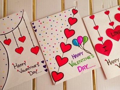 Easy & beautiful Valentines day card | How to make Valentines day greeting card| Valentines day card