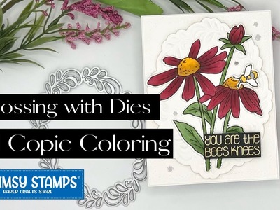Embossing with Dies and Copic Coloring