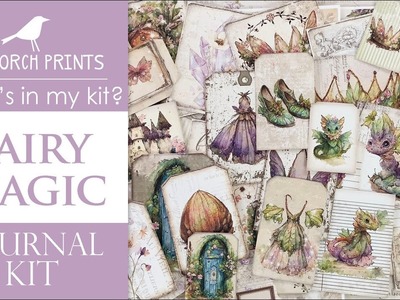 FAIRY MAGIC JOURNAL KIT | What's In My Kit ????| My Porch Prints Junk Journaling Tutorials