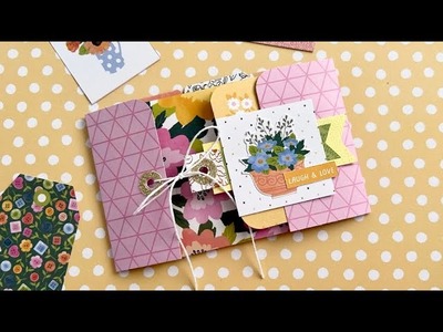 Flat Mail Idea - Tag Holder for Tag Swaps.Happy Mail w. Mini Envelope - TUTORIAL