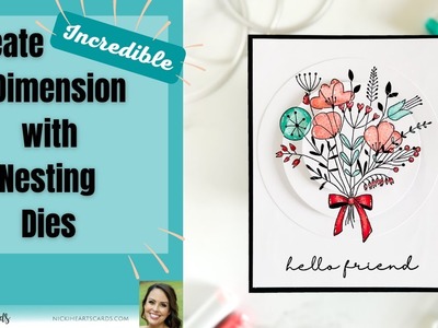 How to Create Incredible ???? Dimension with Nesting Dies for Card Making #cardmakingtutorial
