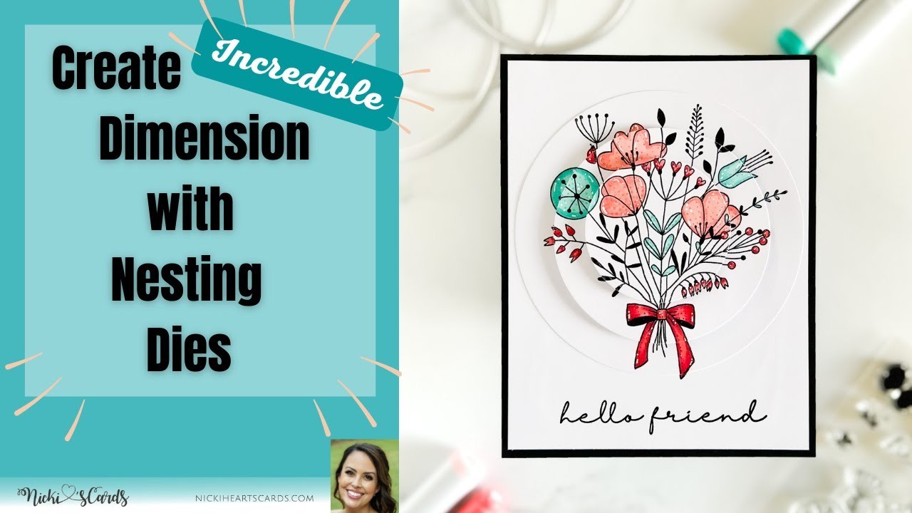 How to Create Incredible ???? Dimension with Nesting Dies for Card Making #cardmakingtutorial