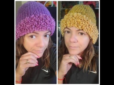 How to knit easy hats. #knit #yarn #knitting