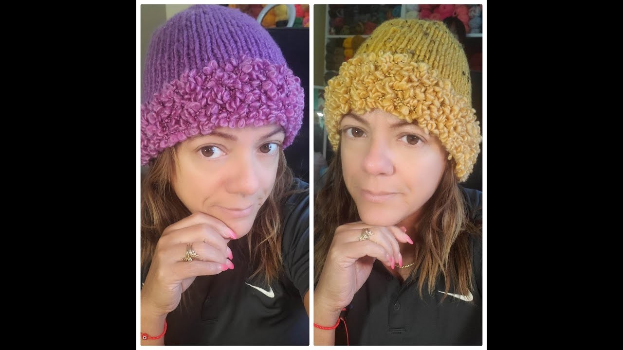 How to knit easy hats. #knit #yarn #knitting