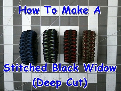 How To Make A Stitched Black Widow Paracord Bracelet (Deep Cut)