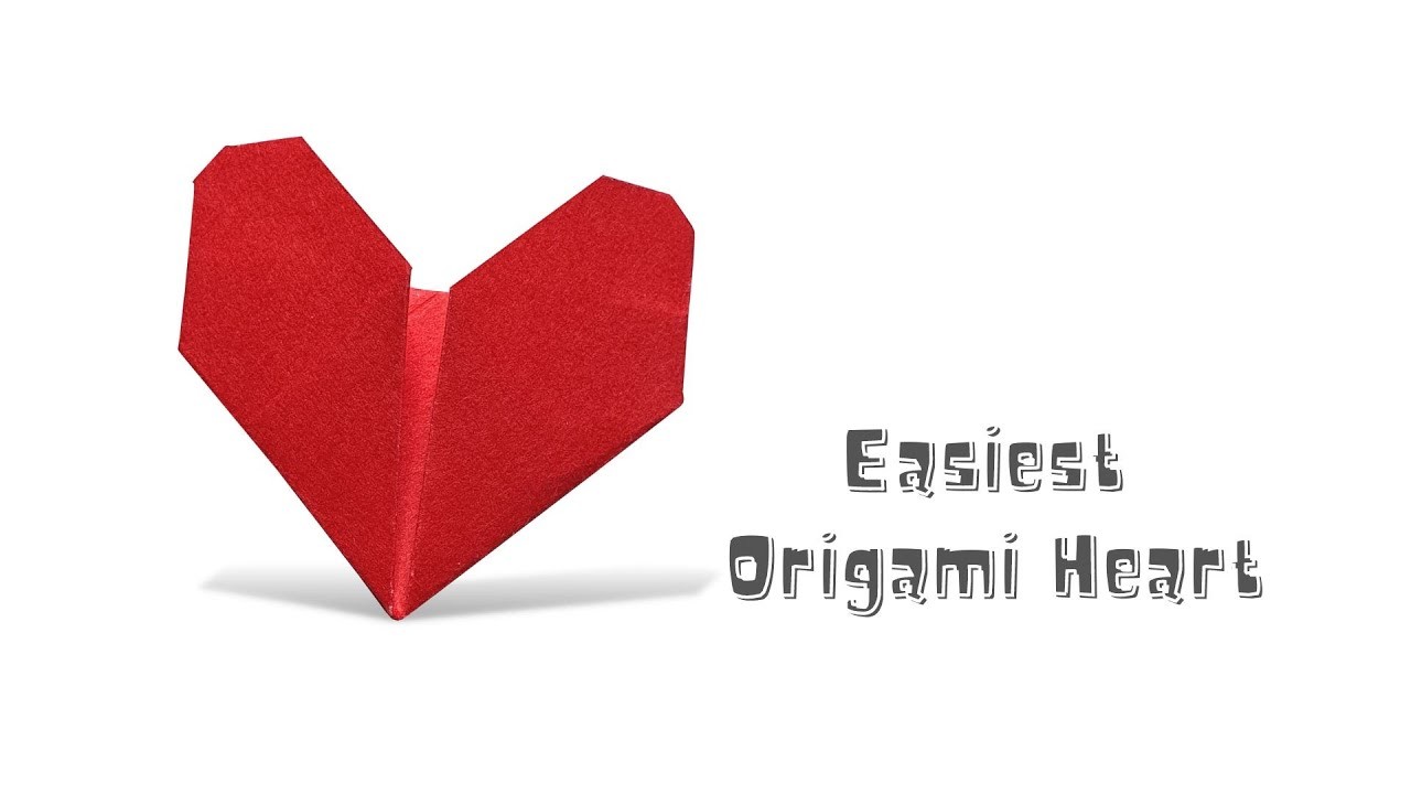 How to make an easier Origami Heart Tutorial - Origami for Valentine - Easy Valentine's Craft 2023