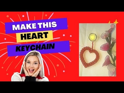 How to make heart ♥ keychain from pearls (2) || dil wali keychain (2)|| sc²|| @seemacreation15