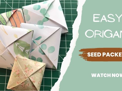 How to Make Quick and Easy Origami Seed Packets