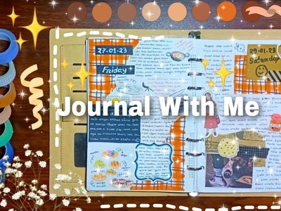✨Journal With Me ep#65 | Art Journal |Journal With DIY Supplies | Real Time journal | Daily Journal