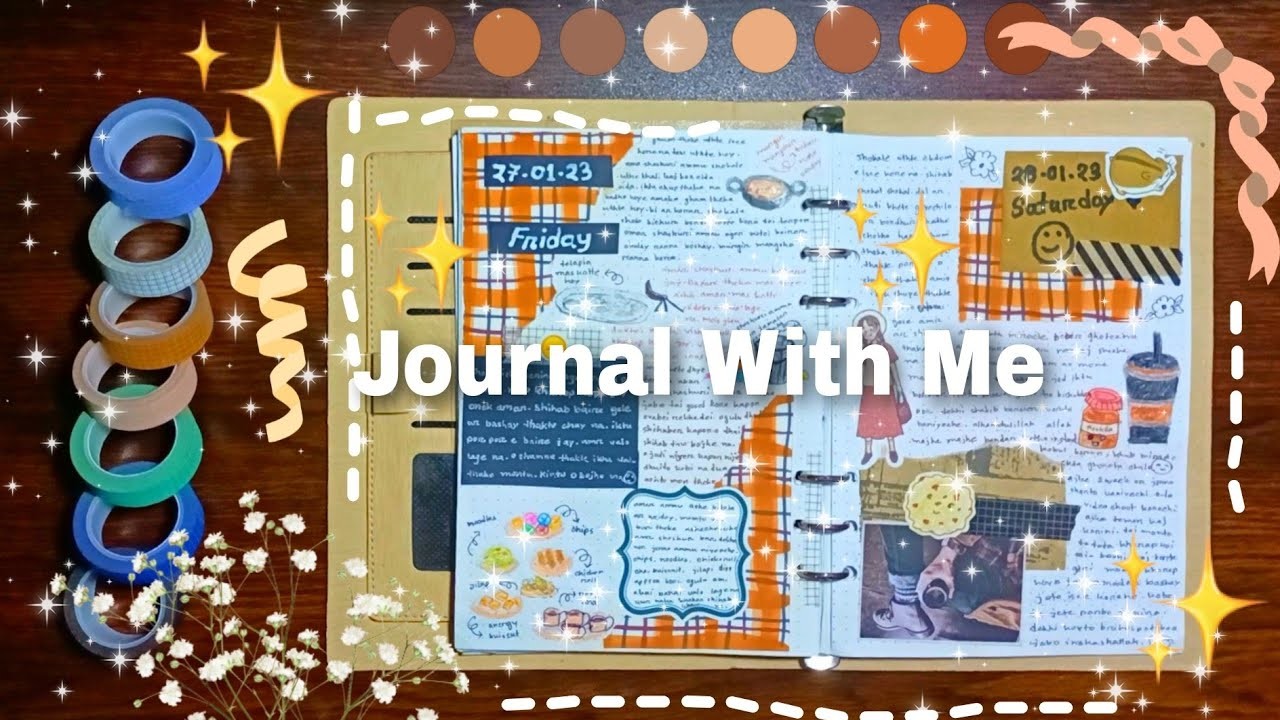 ✨Journal With Me ep#65 | Art Journal |Journal With DIY Supplies | Real Time journal | Daily Journal