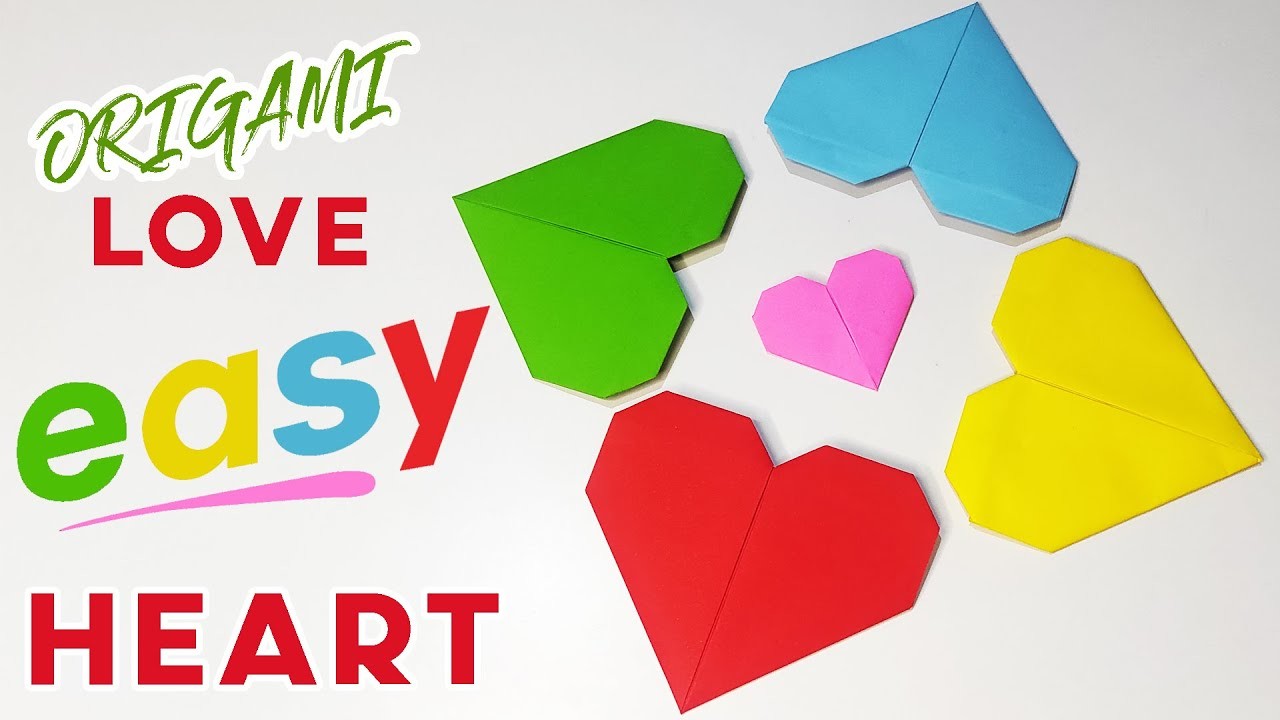 Make Origami Heart Easy - Tutorial Love Origami