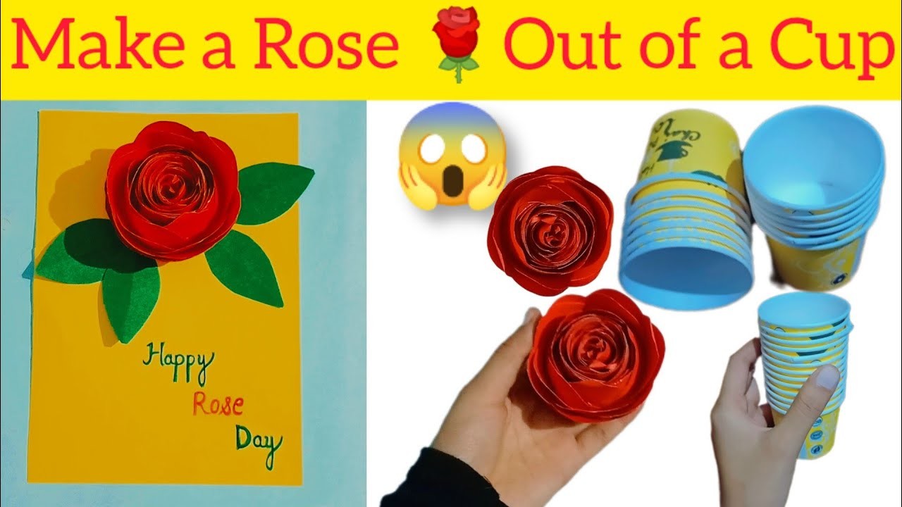 New trick DIY handmade Rose.how to make handmade rose day card. greeting cards ideas |#artartist1m