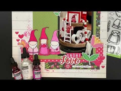 Scrapbook Process: Gnome Love. Creating Gnomes with Stamps