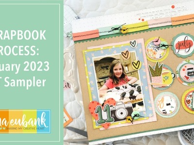 Scrapbooking with the January 2023 SCT Sampler Kit