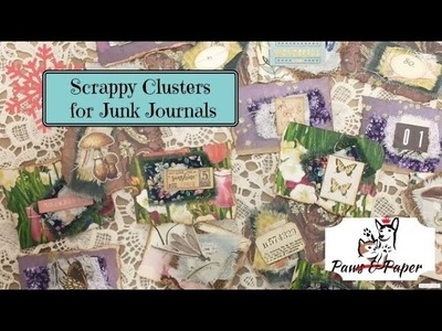 Simple Scrap Fabric Clusters for Junk Journals