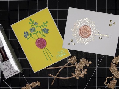 Spellbinders "Sealed for Spring" Collection Review Tutorial! Two Sweet Cards!