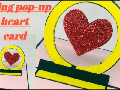 Spring Pop-up Heart Card||@RushCreativityHouse #valentinedaycardmaking #heartpopupcard#scrapbook