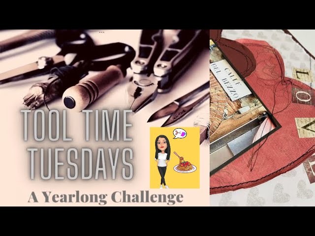 Tool Time Tuesday February: Sewing On Your Layouts #craftingsupplies #scrapbookingideas
