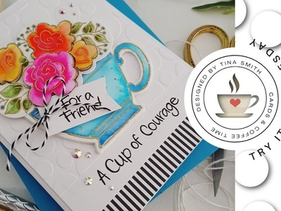 Try It Out Tuesday | Stampendous Pop Rose Teacup Card with a Super Simple Gift Card Holder Inside