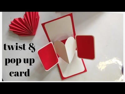 Twist and Pop Up Card Tutorialstep by step| Scrapbook Pages Ideas | Cards.Element for Scrapbook |
