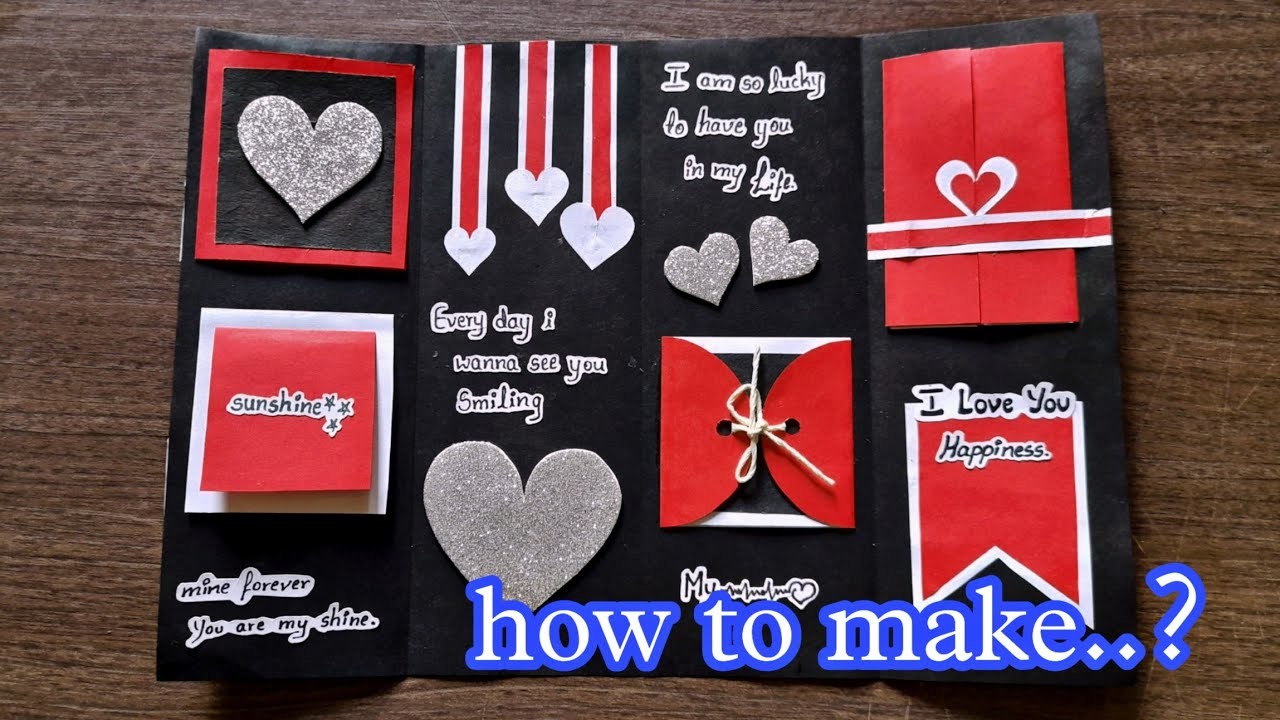 Valentine's day scrapbook ideas | scrapbook cards tutorial | handmade greeting cards #scrapbook