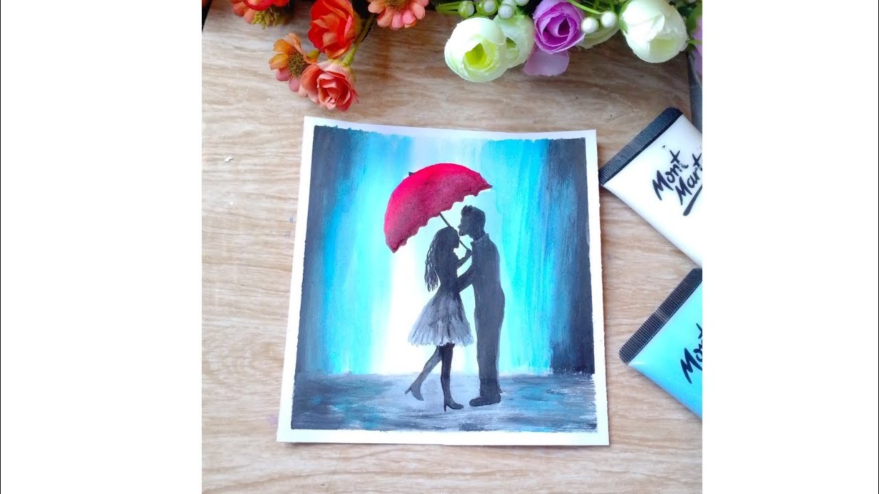 Valentine special couple painting||@Jenyscanvas