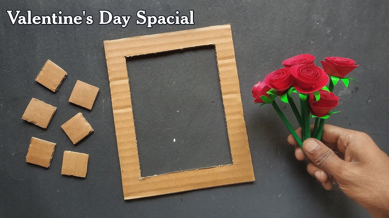 Very Unique Photo Frame Craft. Valentine's day special craft
