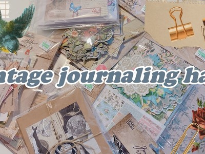 ????vintage ephemera heaven | #junkjournaling haul #stationery #stationeryhaul #timholtz #vintage