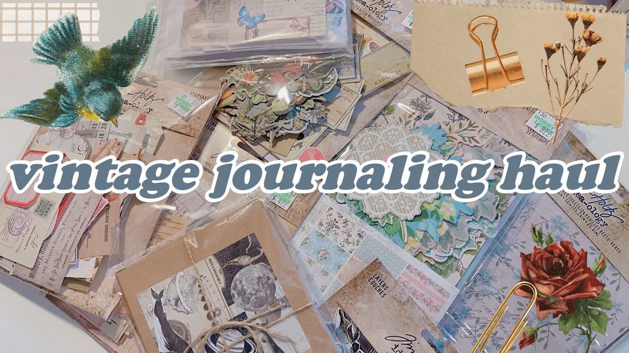 ????vintage ephemera heaven | #junkjournaling haul #stationery #stationeryhaul #timholtz #vintage