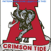 ALabama Crimson Tide FootBall Cross Stitch Pattern***LOOK***Buyers Can Download Your Pattern As Soon As They Complete The Purchase