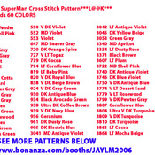 BatMan VS SuperMan Cross Stitch Pattern***L@@K***Buyers Can Download Your Pattern As Soon As They Complete The Purchase
