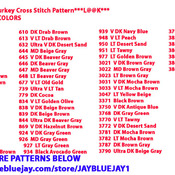 BIRDS Woodland Wild Turkey Cross Stitch Pattern***L@@K***Buyers Can Download Your Pattern As Soon As They Complete The Purchase