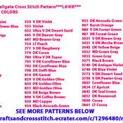 Florida Gators Tailgate Cross Stitch Pattern***L@@K***Buyers Can Download Your Pattern As Soon As They Complete The Purchase