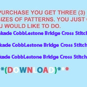 Thomas Kinkade CobbleStone Bridge Cross Stitch Pattern***L@@K***Buyers Can Download Your Pattern As Soon As They Complete The Purchase