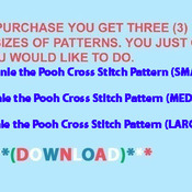 Winnie the Pooh Cross Stitch Pattern***L@@K***Buyers Can Download Your Pattern As Soon As They Complete The Purchase