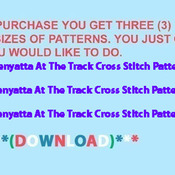 Zenyatta At The Track Cross Stitch Pattern***LOOK***Buyers Can Download Your Pattern As Soon As They Complete The Purchase