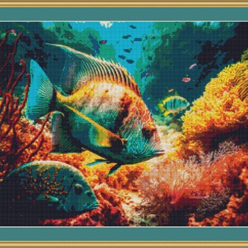 A Coral Reef Cross Stitch Pattern