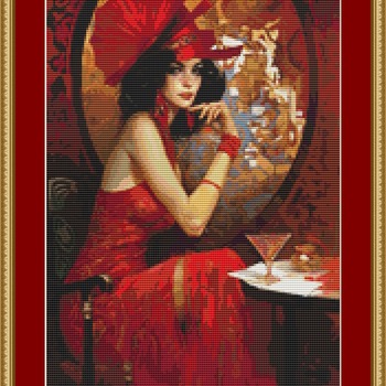 All In Red Cross Stitch Pattern