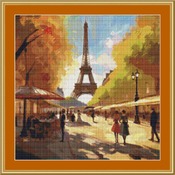 Autumn In Paris Cross Stitch Pattern