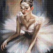 Ballerina Cross Stitch Pattern