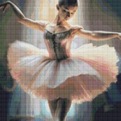 Ballet Dancer Cross Stitch Pattern