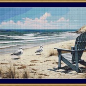 Beach Cross Stitch Pattern